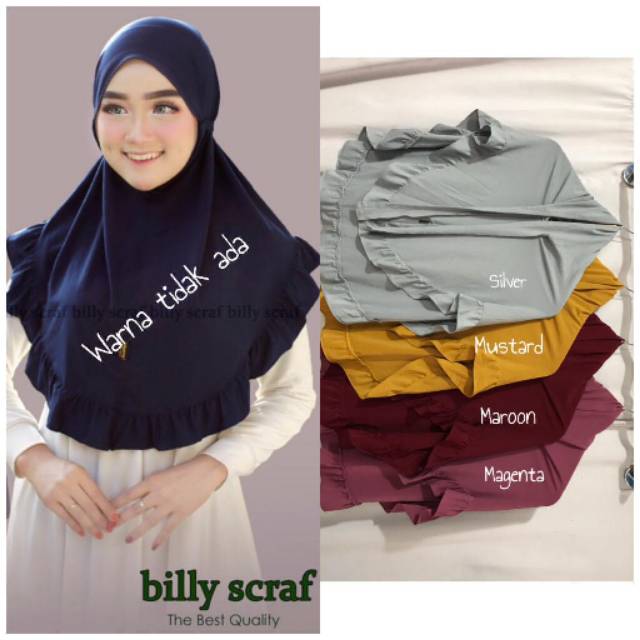 HIJAB BERGO REMPEL /Jilbab Bergo rempel