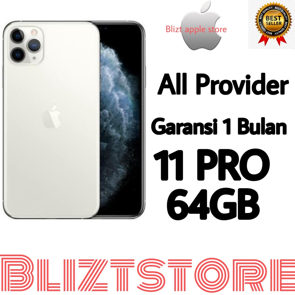 iPhone 11Pro 64GB  Fullset Silent original Second Mulus100% Like New 3utools All Green (Garansi 1 Bulan )