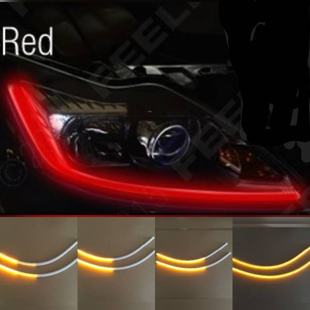 Drl Flexible alis 60cm 2warna DRL & SEIN FLOWING SEIN JALAN