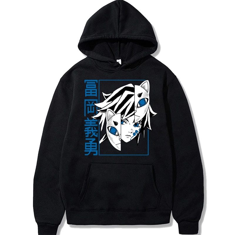 Kimetsu No Yaiba Tanjirou Anime Jumper Hoodie II Sweater Hoodie Anime II Sweter Oblong Topi II SIZE M - XL ( Pria &amp; Wanita / Anak &amp; Dewasa )