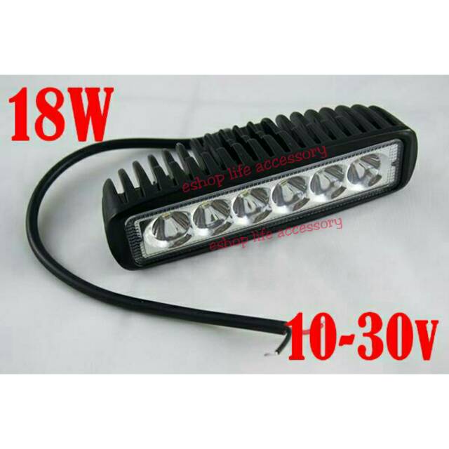 BAROKAH GAMIS Lampu Tembak Sorot LED tambahan super terang Mobil Motor Anti Air 18 w