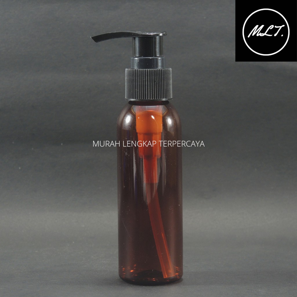 BOTOL PUMP LOTION 100ML AMBER