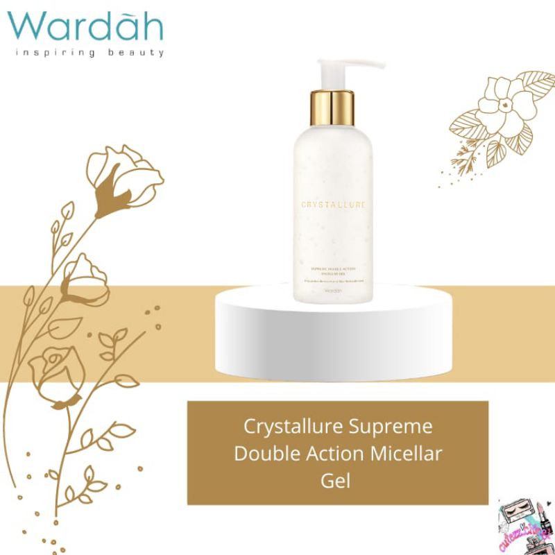 ☃Cutezz_Ching1☃Wardah Crystallure Supreme Double Action Micellar Gel 150ml