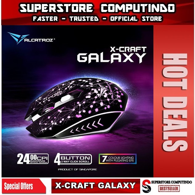 Alcatroz X-Craft Galaxy-Mouse Gaming