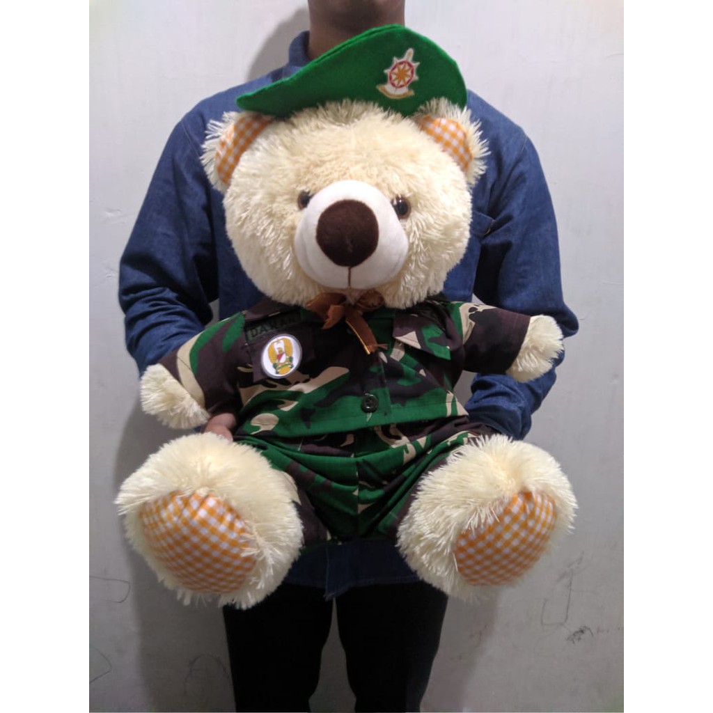 BONEKA PROFESI TNI | BERUANG BESAR | BONEKA TNI | HADIAH WISUDA | TNI AD | TNI AL | TNI AU | SIZE L