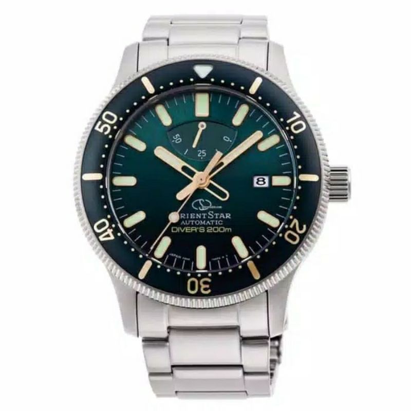 JAM TANGAN PRIA ORIENT STAR AUTOMATIC RE-AU0307E00B GREEN DIAL ORIGINAL