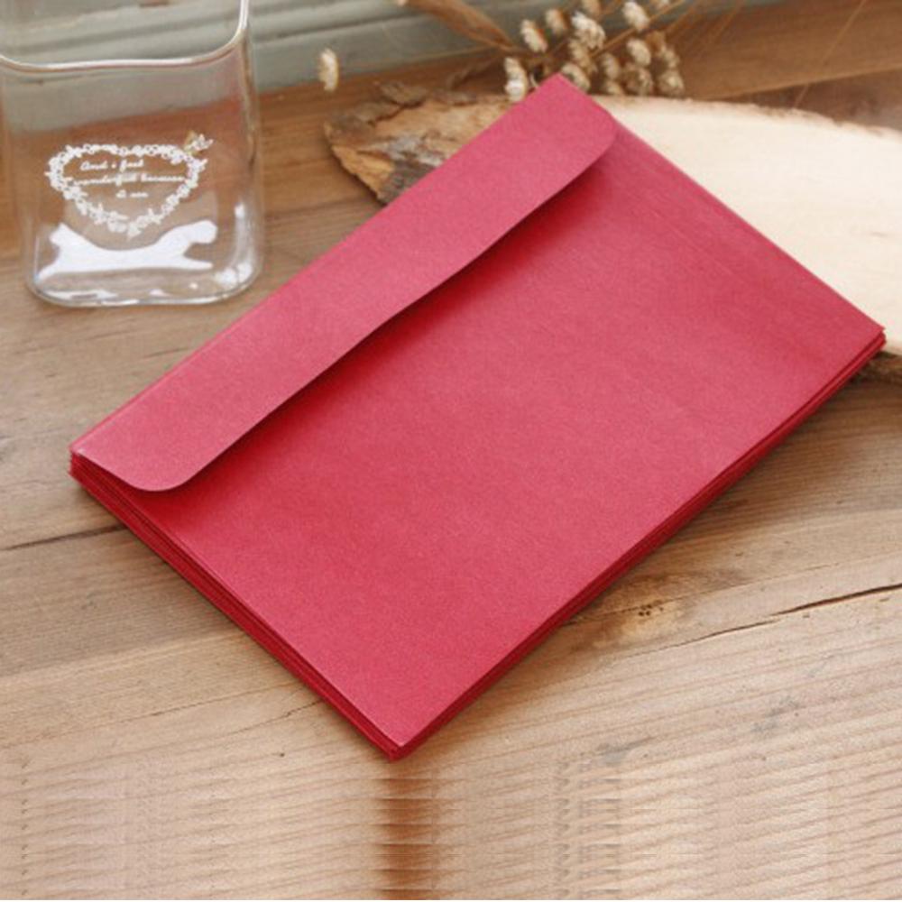 Nickolas1 Amplop Simplicity Vintage Hitam Merah Untuk Sekolah Kantor Bisnis Stationary Kraft Paper Letter Supplies