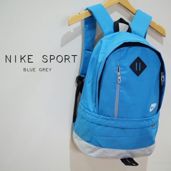 tas ransel pria NIKE putih kombinasi biru