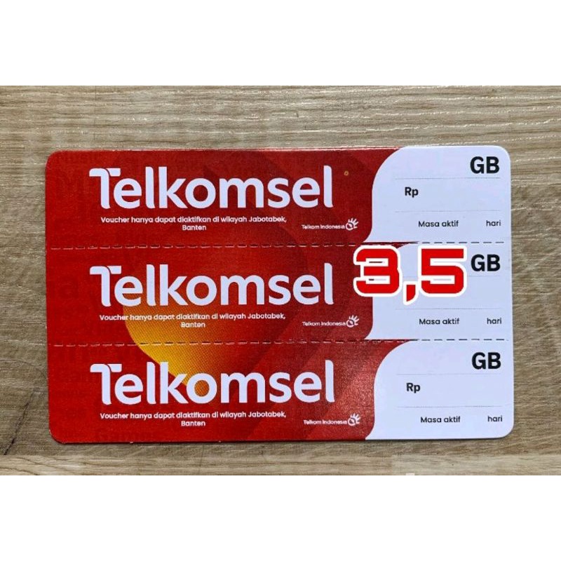 VOUCHER TELKOMSEL 3,5 GB 7 HARI
