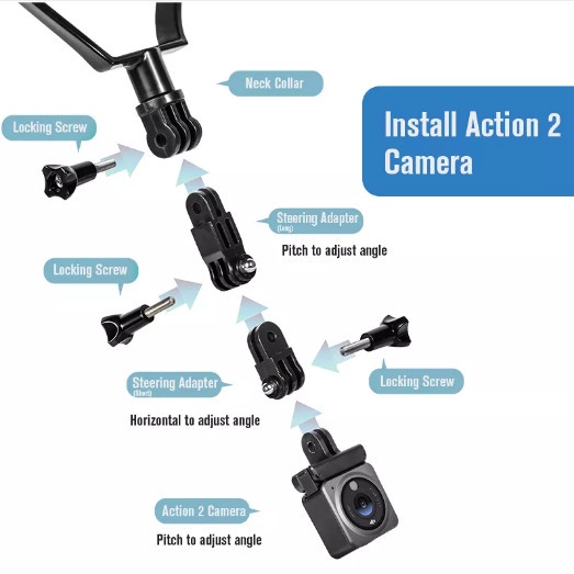 STARTRC Sports Camera Neck Bracket Dji Pocket 2 &amp; Smartphone