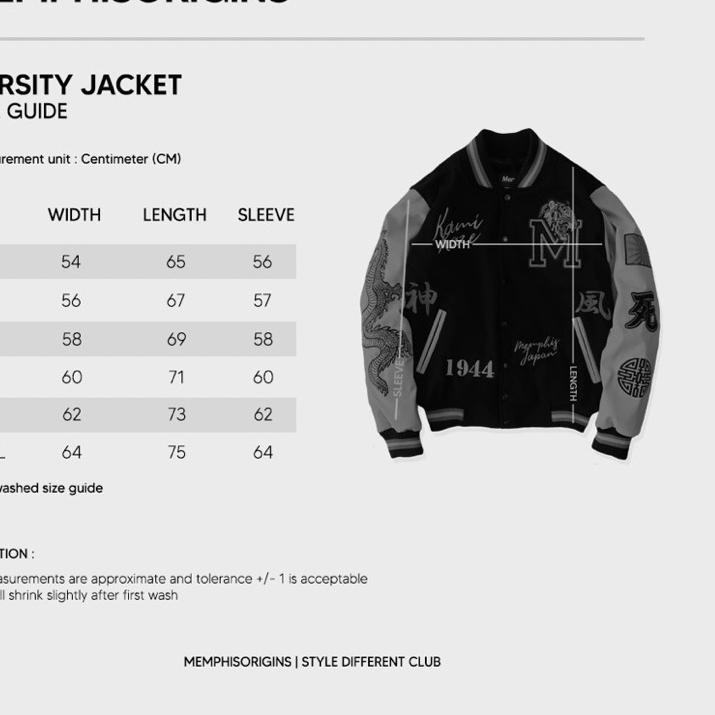 Terbaik.. [ORIGINAL]VARSITY JACKET -  REVOLT / LEAGUE / REBEL / UNDEFEATED / YAMAGUCHI / KAMIKAZE / 