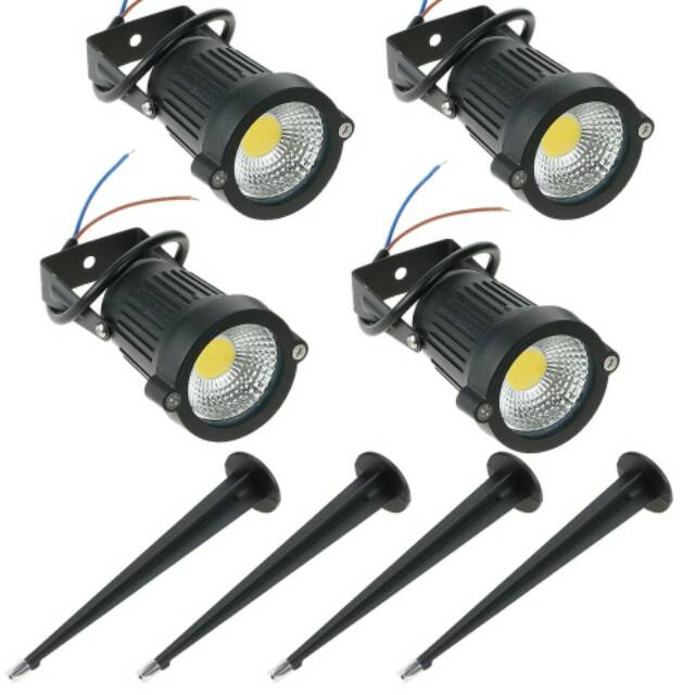 LAMPU TAMAN COB 5 WATT KUNING LAMPU SOROT TAMAN TANCAP 5w SPOTLIGHT LED LAMPU TAMAN 5 WATT COB LED