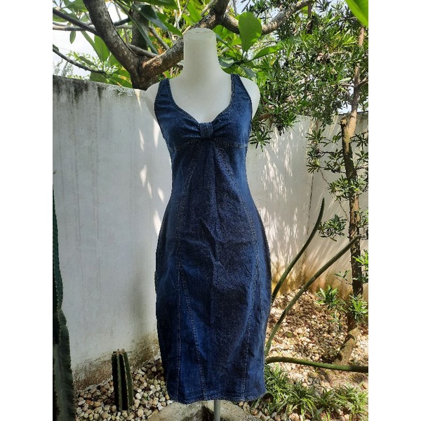 Preloved Second Bekas Overall Dress Baju Kodok Jeans Dolce & Gabbana