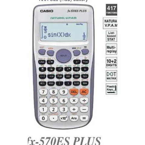 

Promo Casio FX 570 ES PLUS - Scientific Kalkulator FX-570 es plus Terlaris
