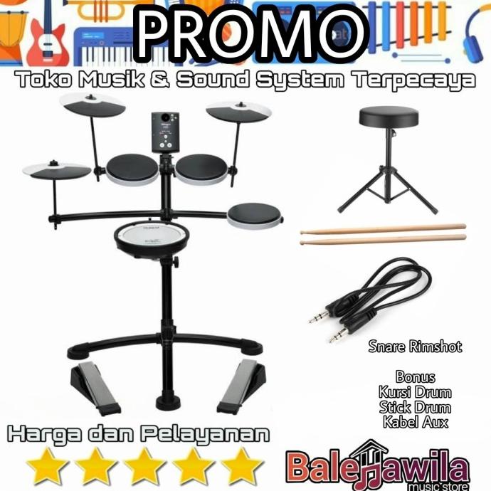 Drum Elektrik Roland Td1Kv Td 1Kv Td1 Kv Lengkap Pedals