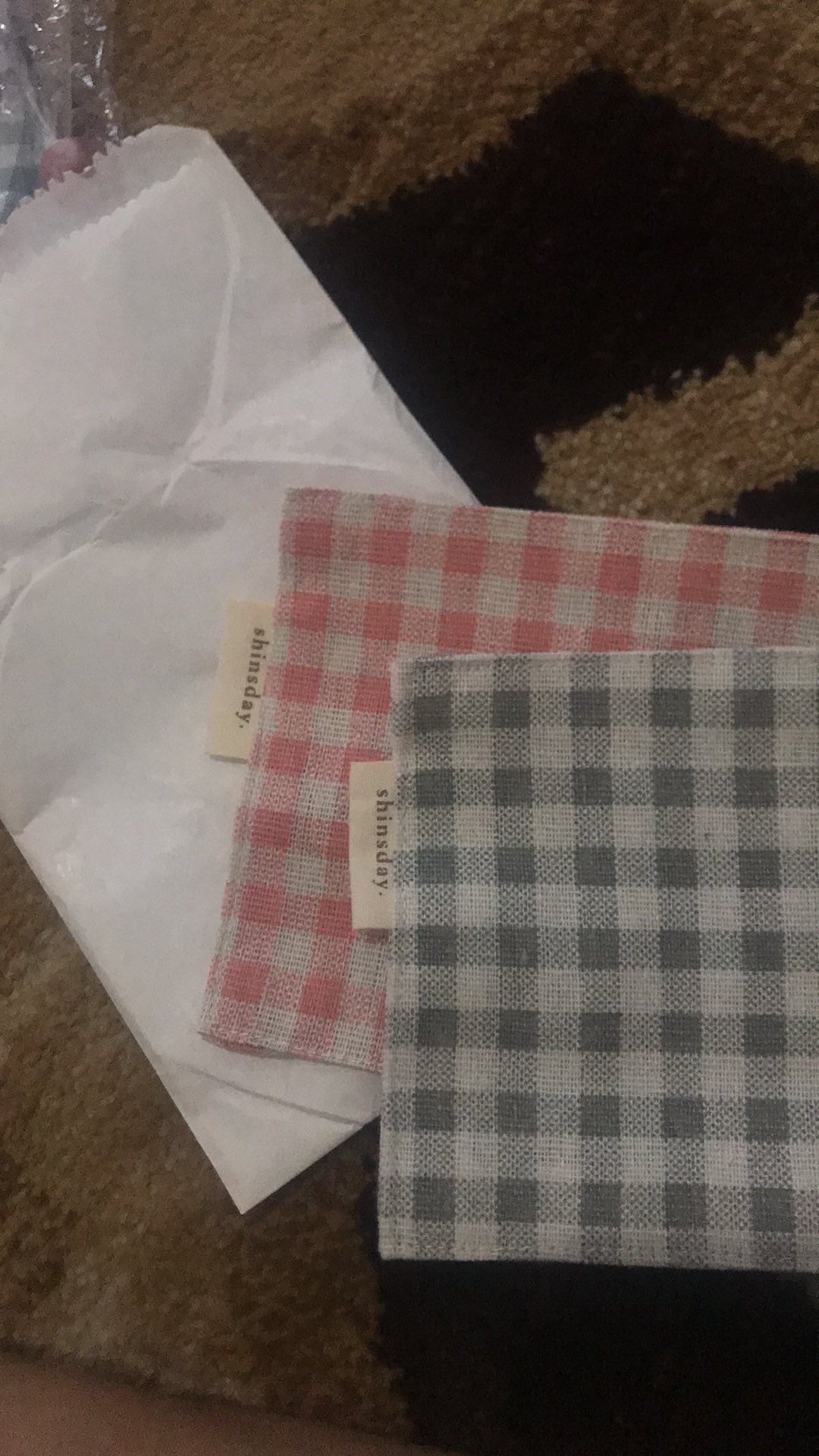 Coaster / Tatakan Gelas Kotak Kotak Korea