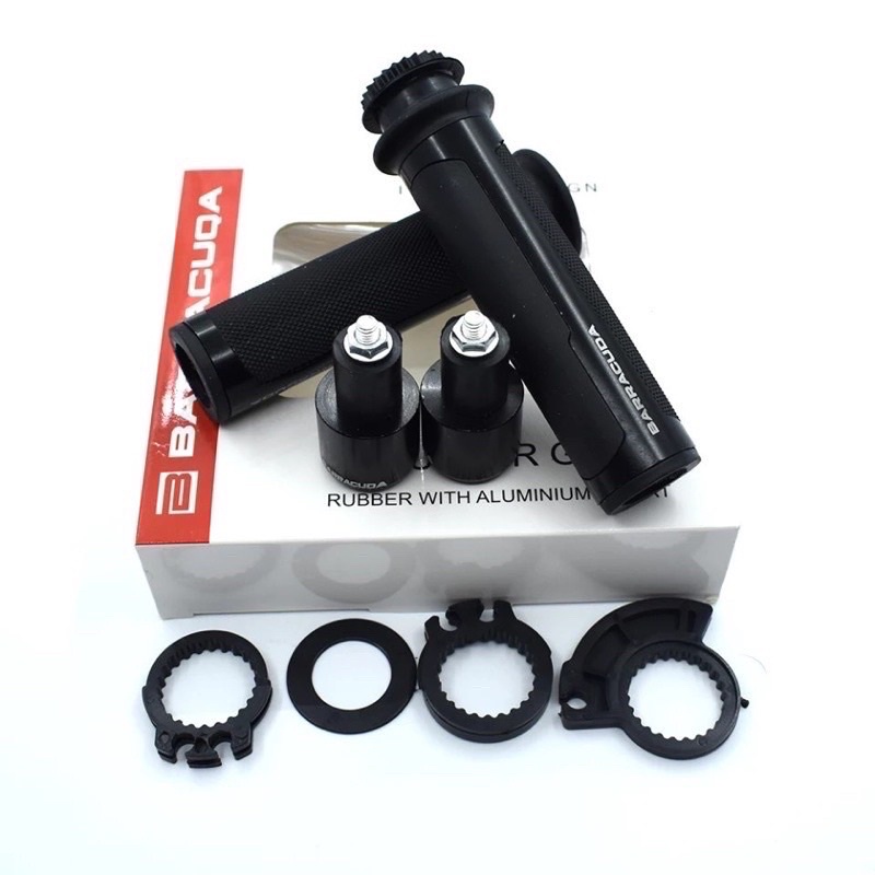 Handgrip Motor Handfat Merk Original BARRACUDA + jalu hitam Universal Buat Semua Stang Dan Motor vespa