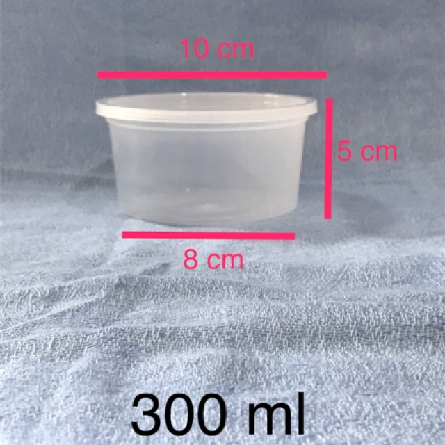 Mangkok Kuah - Mangkok Plastik - Bakso - Kuah 300 Ml - ISI 25 + TUTUP