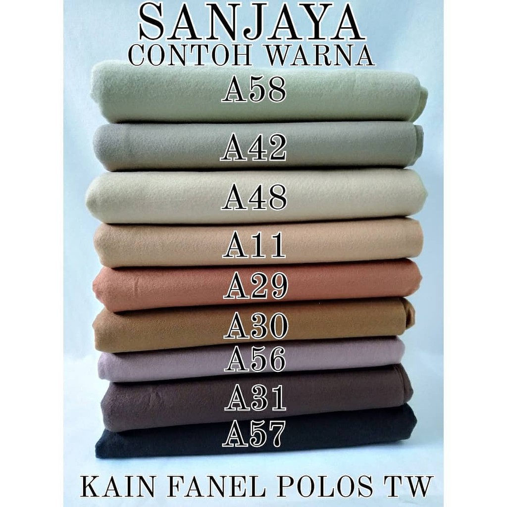 (PART 2) KAIN FLANEL / KAIN FANEL ROLL / KAIN WARNA WARNI / KAIN FANEL POLOS TW (TAIWAN) PER 1 ROLL