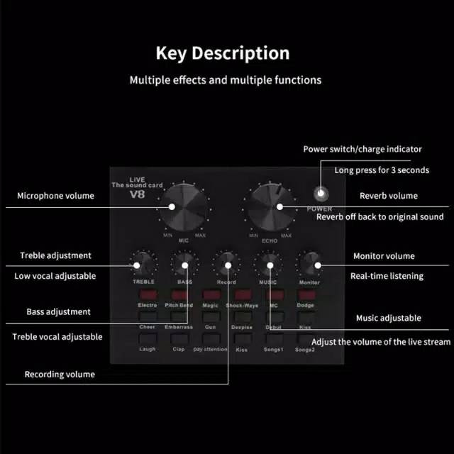 Soundcard V8 condensor