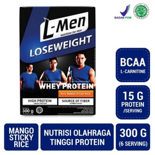 L-Men Lose Weight 300 Gram - Suplemen Penurun Berat Badan Tinggi Whey Protein