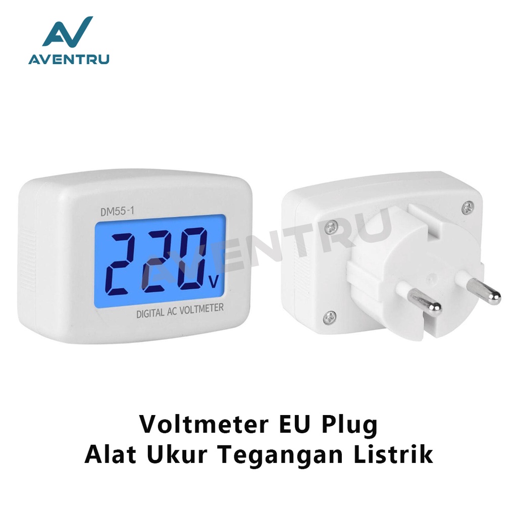 Pengukur Alat Ukur Tegangan Listrik Colok Voltmeter Volt Meter AC 220V