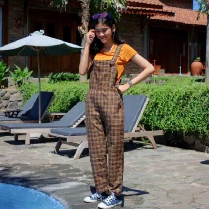 BUNA OVERALL KOTAK SQUARE // JUMPSUIT KOTAK SQUARE