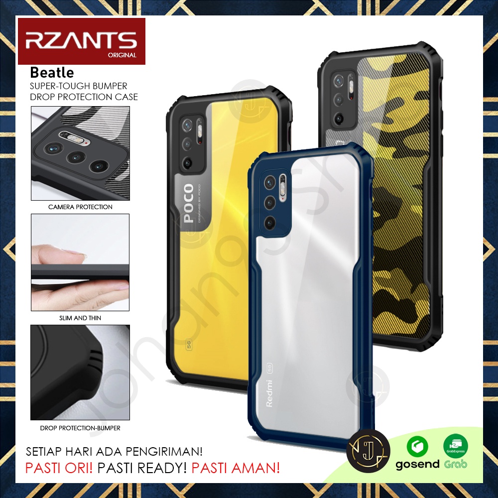 RZANTS Case Xiaomi POCO M3 Pro / Redmi Note 10 5G Beatle Bumper Anti Crack