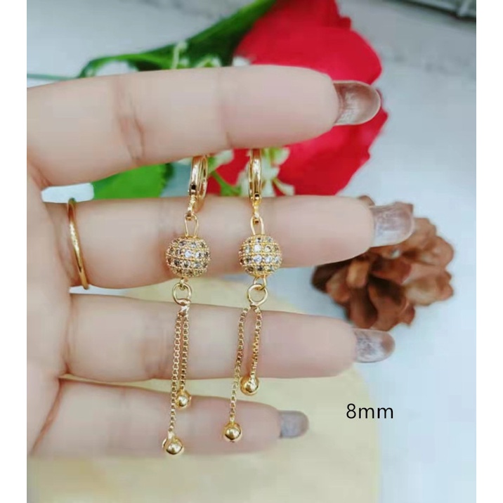 Set Perhiasan Xuping Permata Kalung/Gelang/Anting Lapis Emas