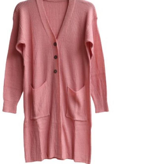 ❈ Cardigan Rajut Long Cardy Kancing Outerwear Wanita ✶