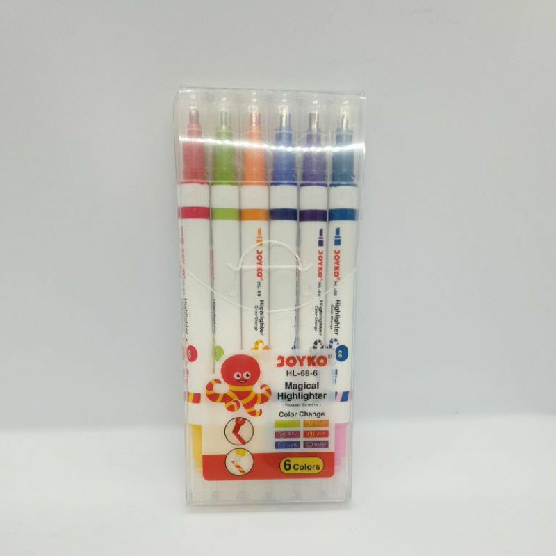 

Magical Highlighter Penanda Berwarna HL-68-6 1 Set 6 Pcs Warna