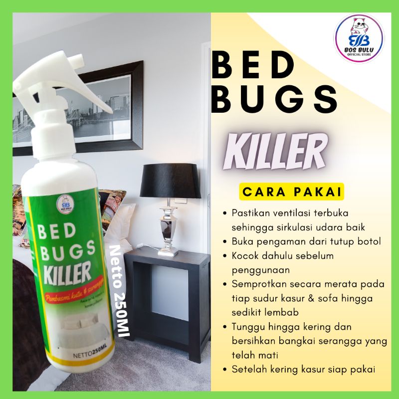 Bed bug killer obat spray semprot anti kutu serangga hama kasur sofa 250 ml