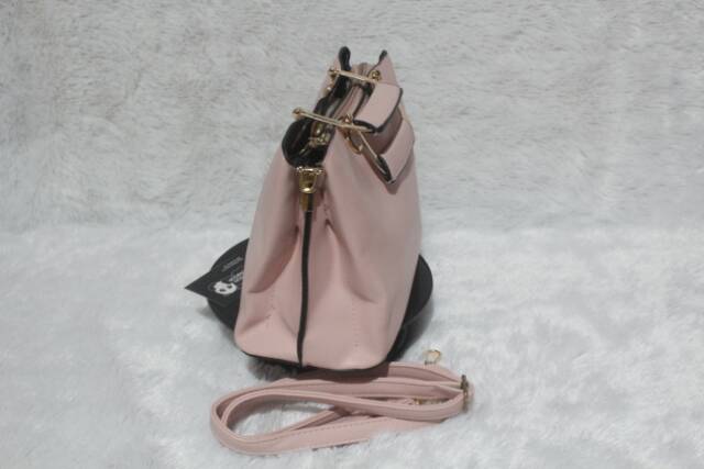 TAS IMPORT HAND BAG/SLING BAG WANITA KOREA ORIGINAL LIGHT PINK