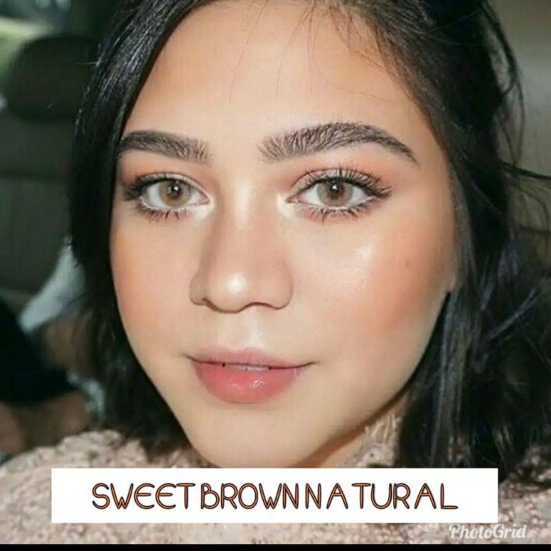 SOFTLENS SWEET BROWN NATURAL Normal s/d Minus 10