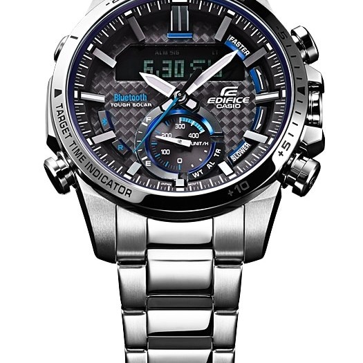 Diskon Jam Tangan Casio Edifice Type ECB-800D-1A Baterai Miyota Stainless Jam Tangan Pria Formal Edi