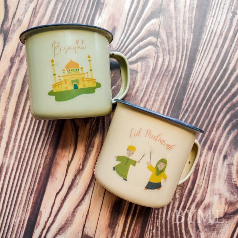 Jual Souvenir Gelas Jadul Kaleng Mug Cangkir Enamel 6 Cm Custom Shopee Indonesia 7033