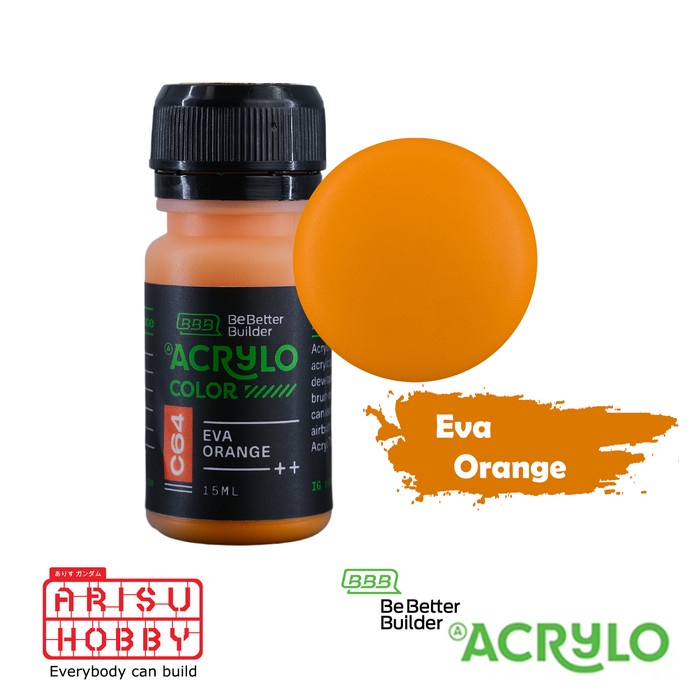 

ACRYLO COLOR EVA ORANGE C64 Acrylic Paint Color Cat Gundam