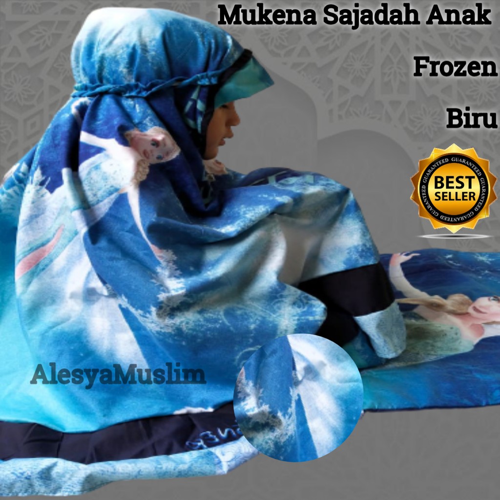 Mukena Anak Frozen Super/Tas Tebal bahan katun/ bahan berkualitas dan bisa bayar ditempat/COD