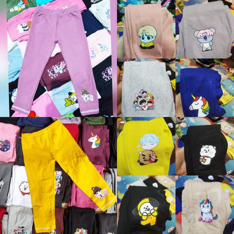 Grosir Lejing Legging Anak Bayi Newborn Perempuan Celana Panjang Cewek Polos dan Motif