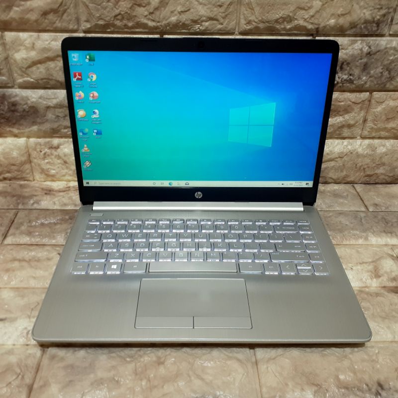 laptop Hp 14s-dk0073AU Amd A4-9125 ram 4 hdd 1tb backlite