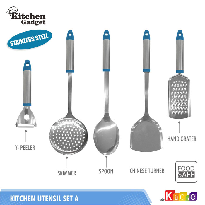 PROMO KITCHEN UTENSIL SET A/ KITCHEN UTENSIL STAINLESS/ SET PERALATAN MASAK