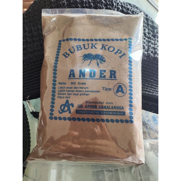 

bubuk kopi Aceh Gayo asli bubuk kopi ANDER 500 gr halus