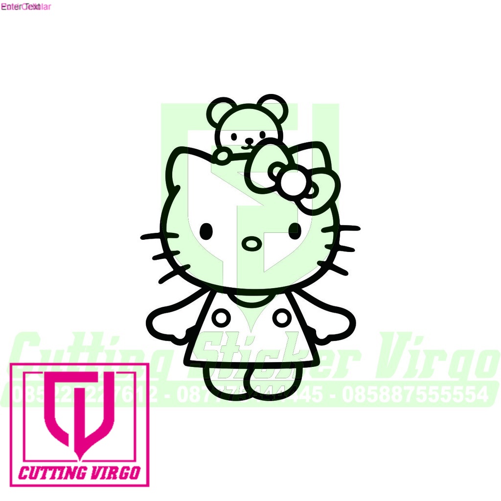 

Cutting stiker Hello kitty