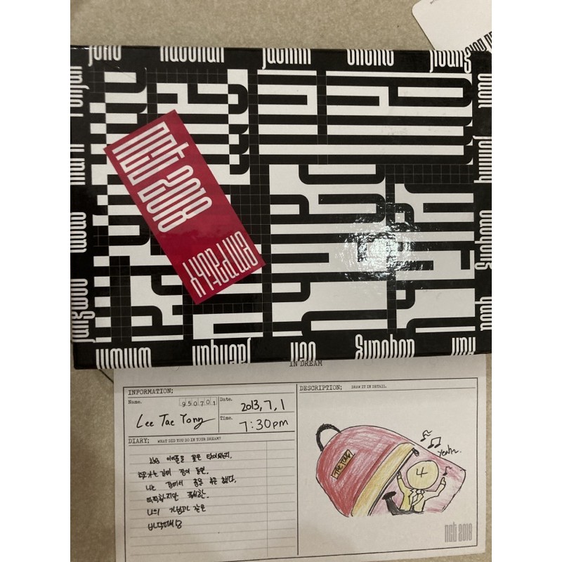 NCT 2018 album only + letter diary taeyong