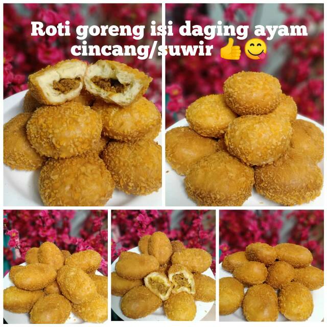 

Roti Goreng daging ayam cincang / suwir