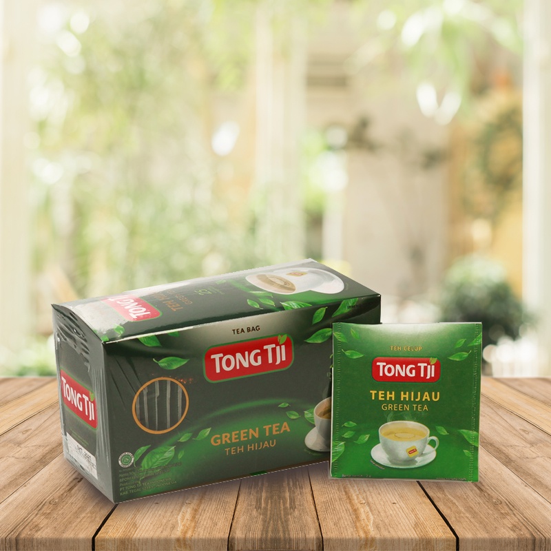 Tong Tji Green Tea dgn Amplop 25s, Teh Celup per Karton isi 50 pack