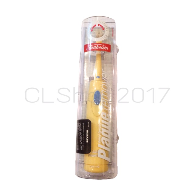 SUNBEAM Battery Operated Plaque Remover Yellow