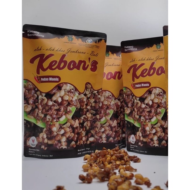 KEBONS 175 Kacang Serondeng Pedas Manis - Khas Jembrana Bali