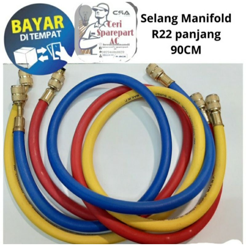 Selang manifold analizer R22 selang isi AC/ pasang AC