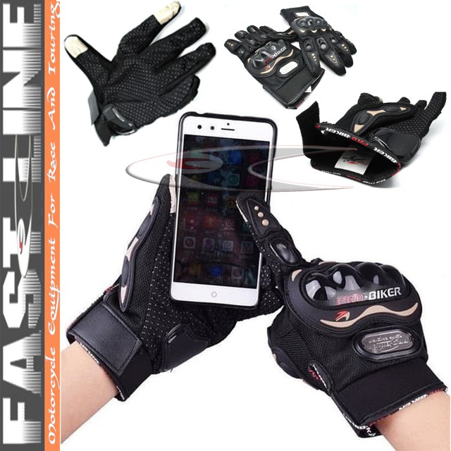 Sarung Tangan Pro Biker gel Touch Screen Biker Motor Touring Protector Safety